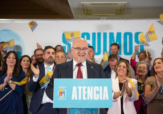 El líder del GIPMTM, Jesús Carlos Pérez Atencia, en la última campaña electoral de 2023.