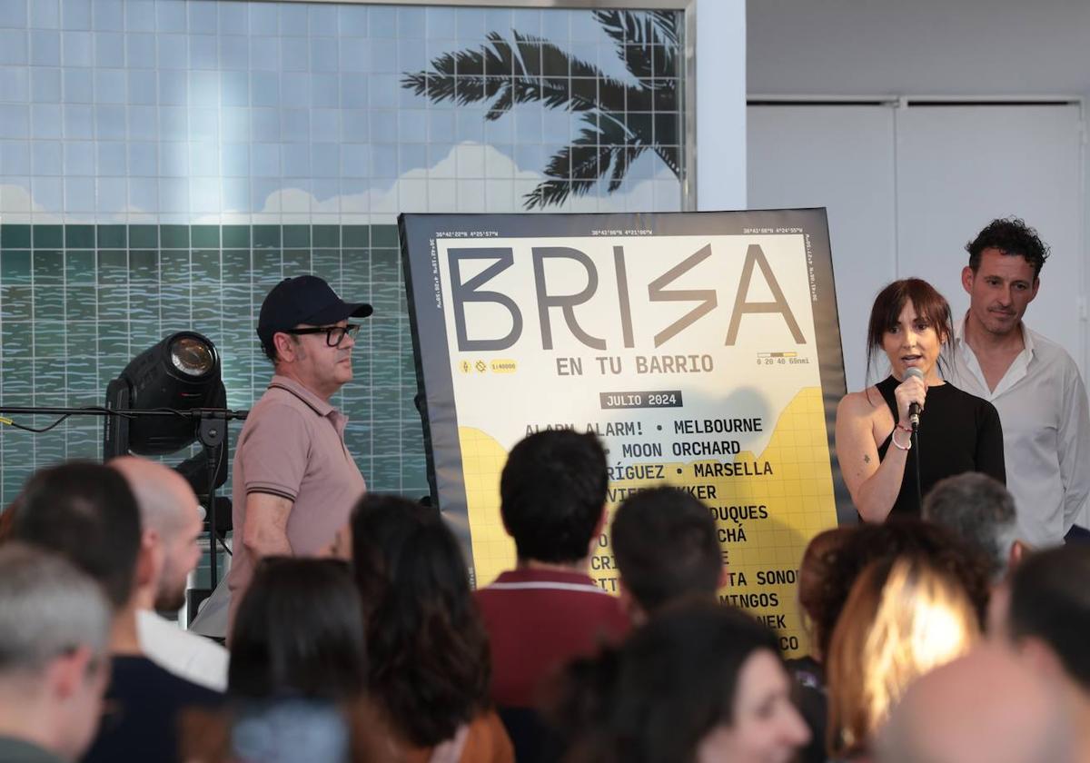 Presentación del ciclo de conciertos 'Brisa en tu barrio', esta tarde en la fábrica de Cervezas Victoria.