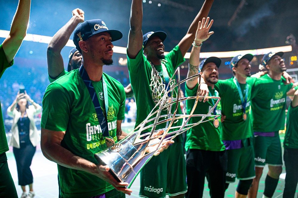 La final de la Basketball Champions League entre el Tenerife y el Unicaja, en imágenes