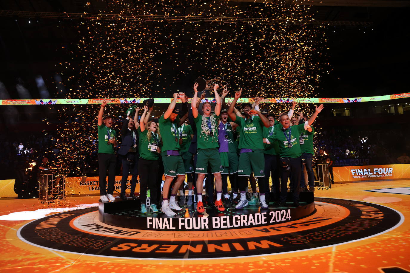 La final de la Basketball Champions League entre el Tenerife y el Unicaja, en imágenes