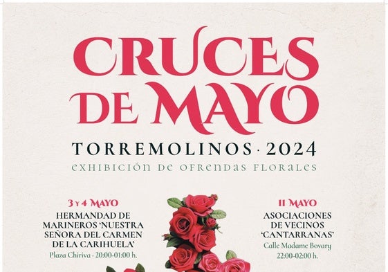 Cartel de las Cruces de Mayo en Torremolinos.