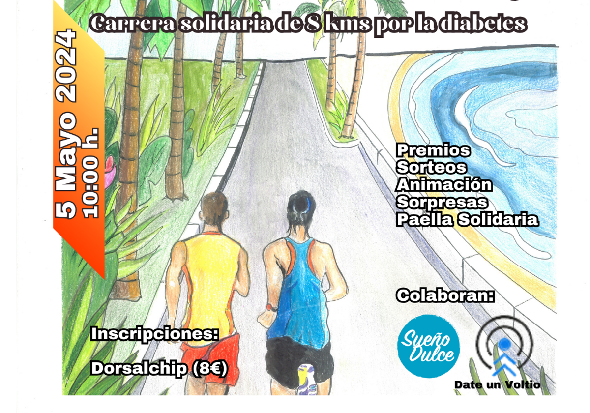 Cartel de la carrera solidaria que se celebra, el domingo 5 de mayo, a partir de las 10.00 horas.