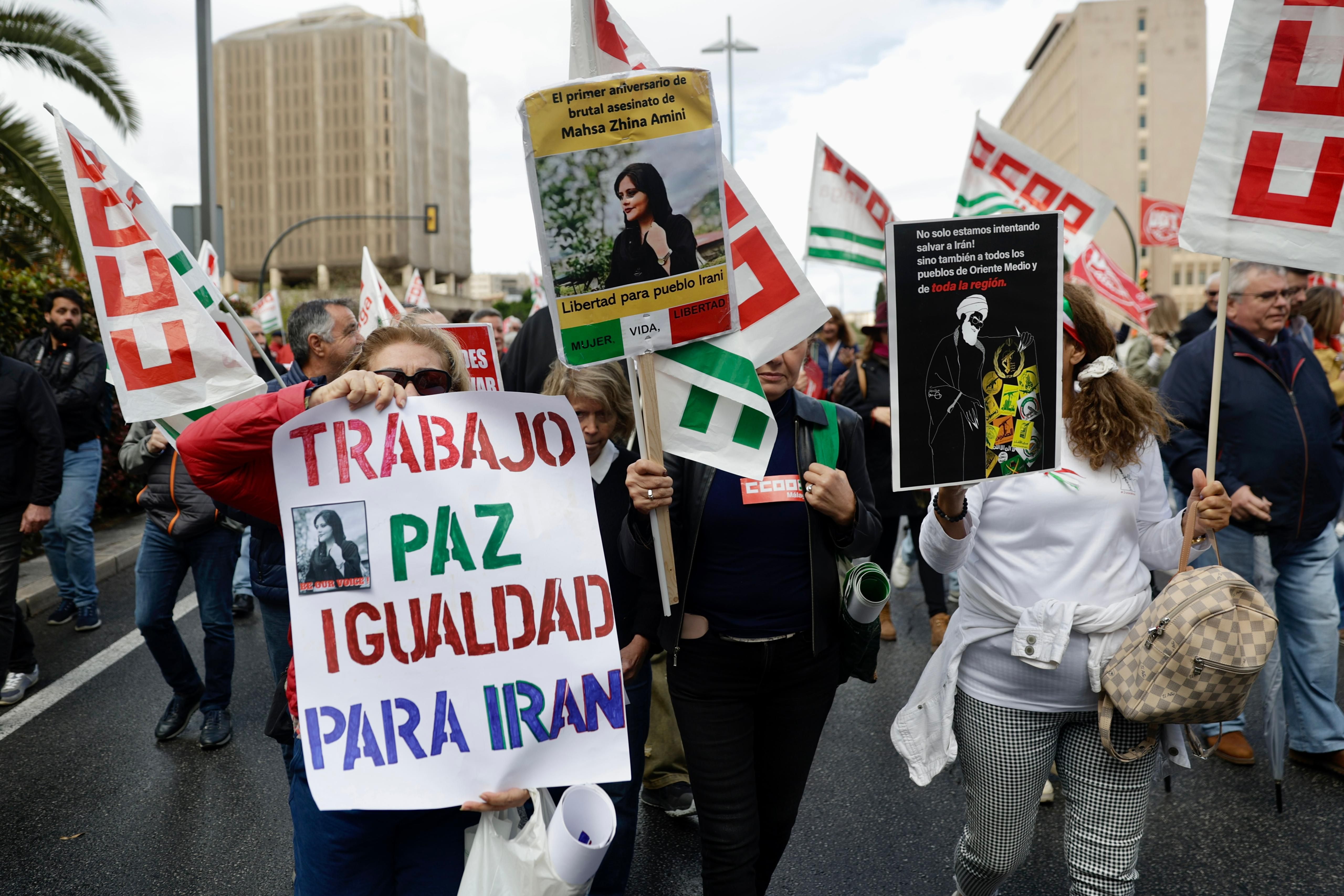 Así ha sido la manifestación del 1 de mayo en Málaga