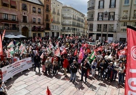 Así ha sido la manifestación del 1 de mayo en Málaga