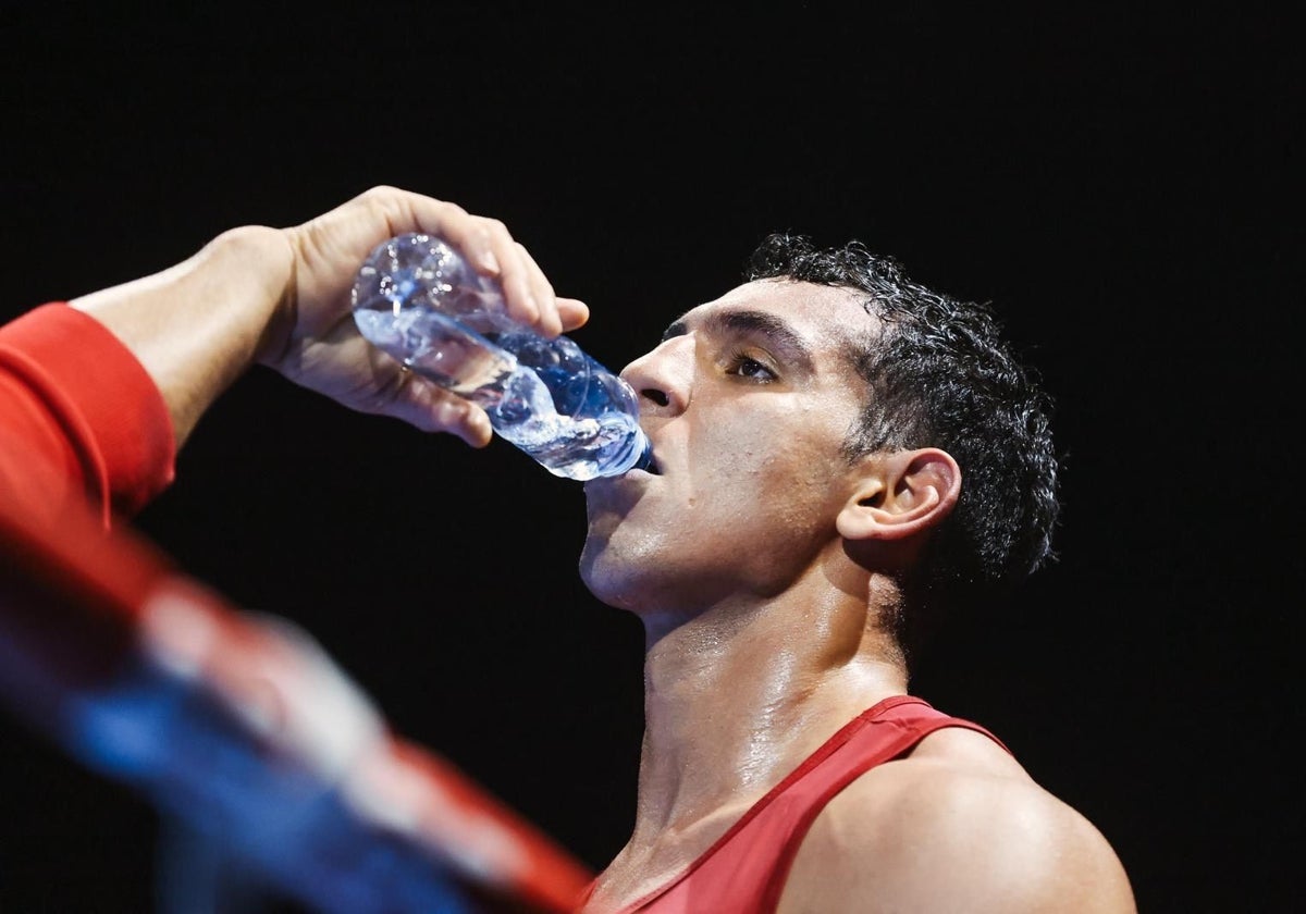 El marbellí Ayoub Ghadfa, en uno de sus combates de Belgrado.