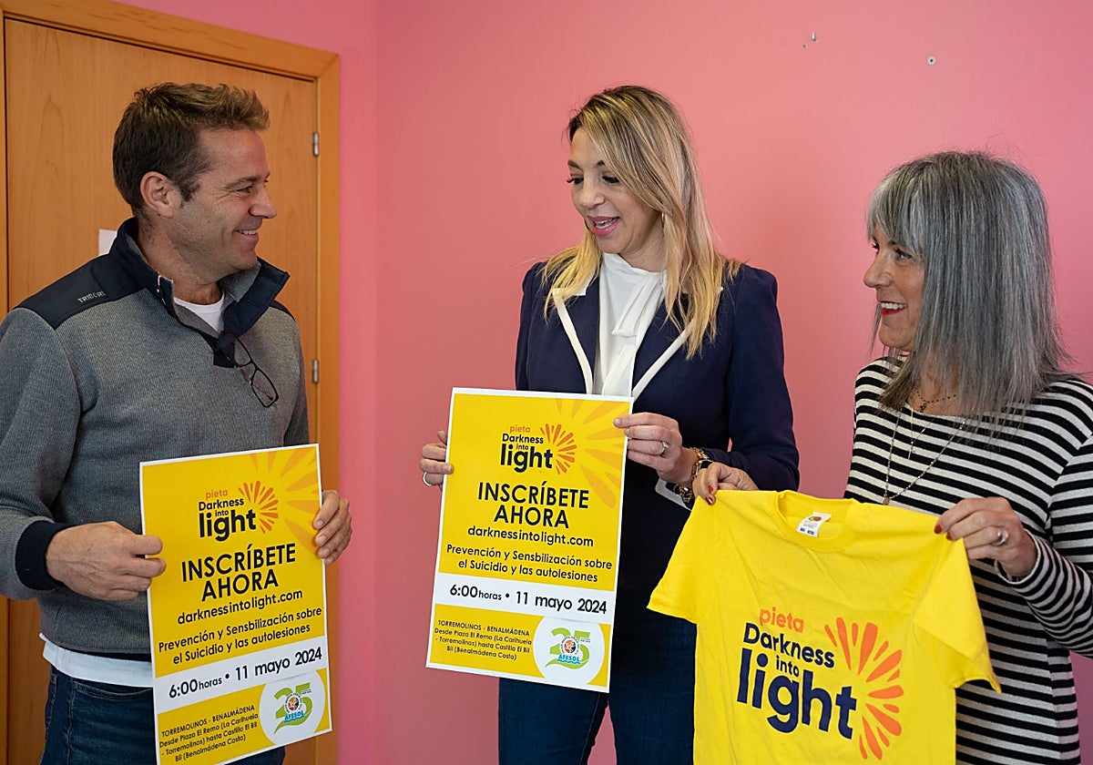 Presentación de la caminata solidaria.