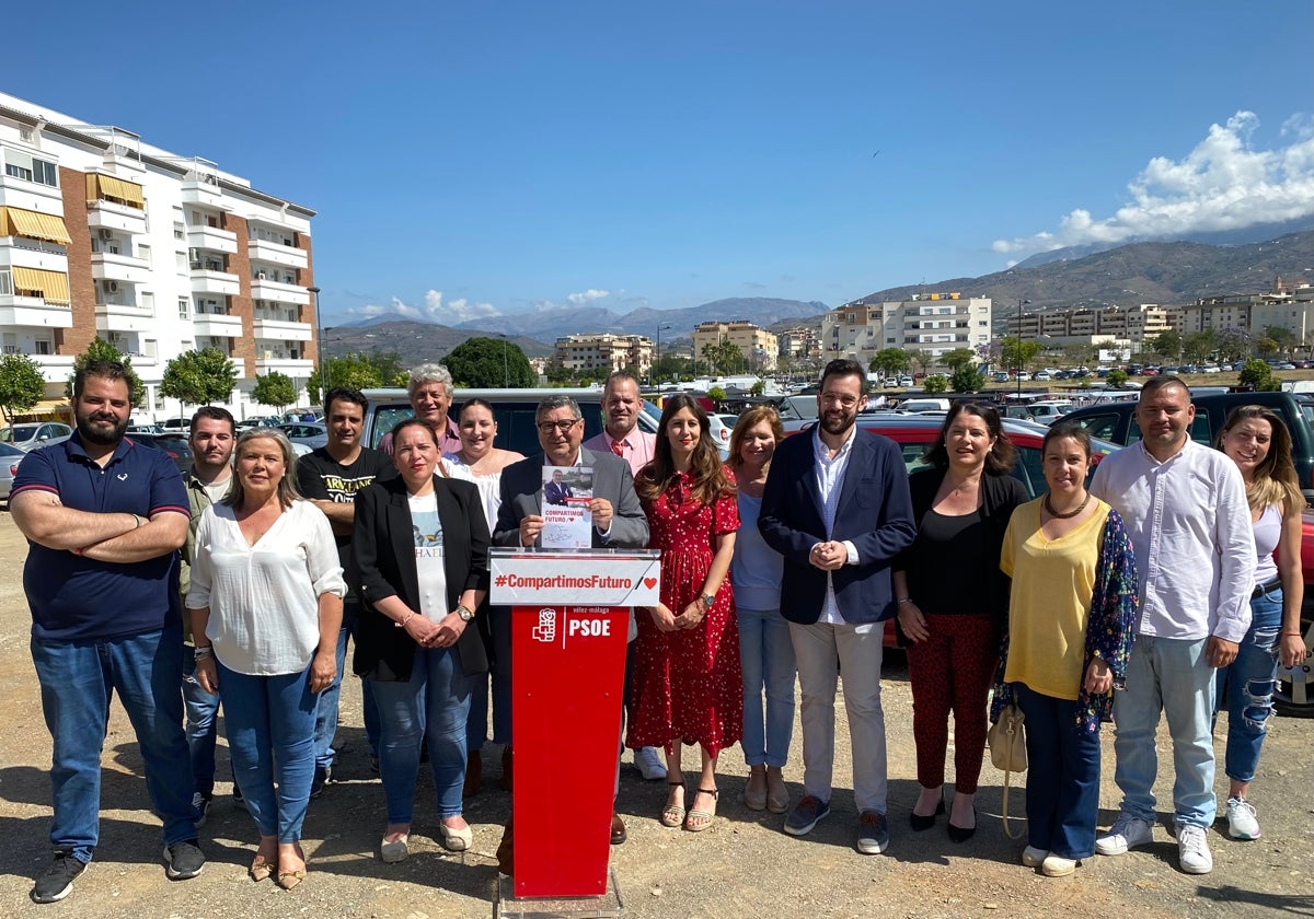 Integrantes de la candidatura socialista en las elecciones municipales de mayo de 2023.