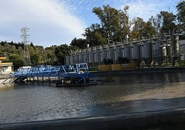 Imagen de la estación depuradora de aguas residuales de La Víbora, en el distrito marbellí de Las Chapas.