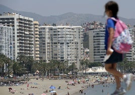 Edificios de la zona de La Malagueta, en la que existen numerosos pisos turísticos.