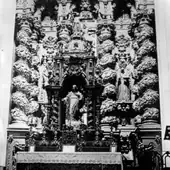 Vista del desaparecido retablo de la iglesia de Santo Domingo.