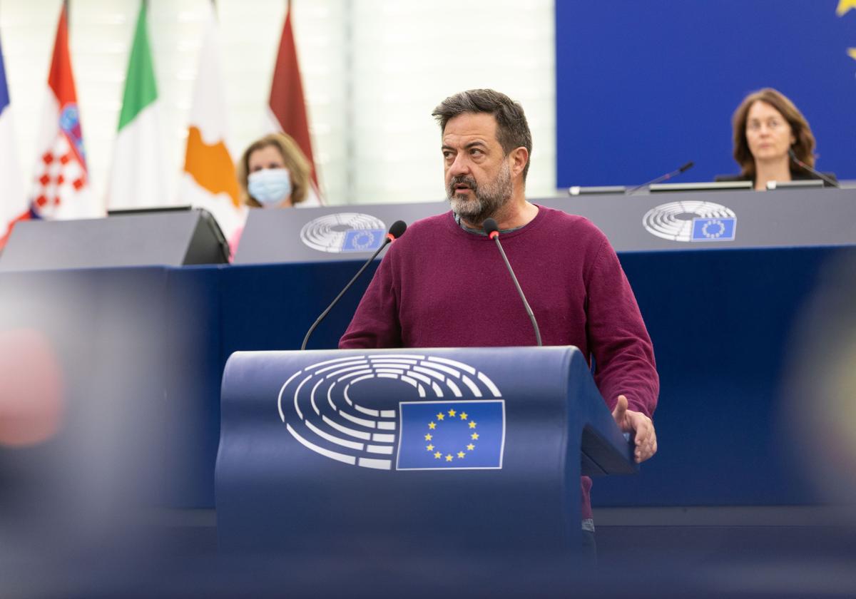 Pineda, en una intervención en el Parlamento europeo.