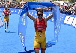 Alberto González, cuando ganó en Hong Kong.