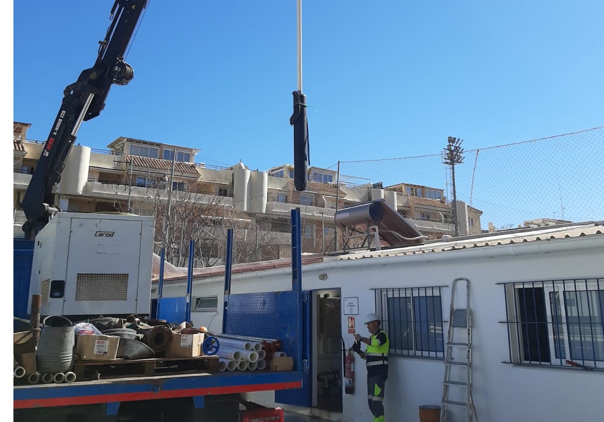 Trabajos en el pozo de 'Camello'.