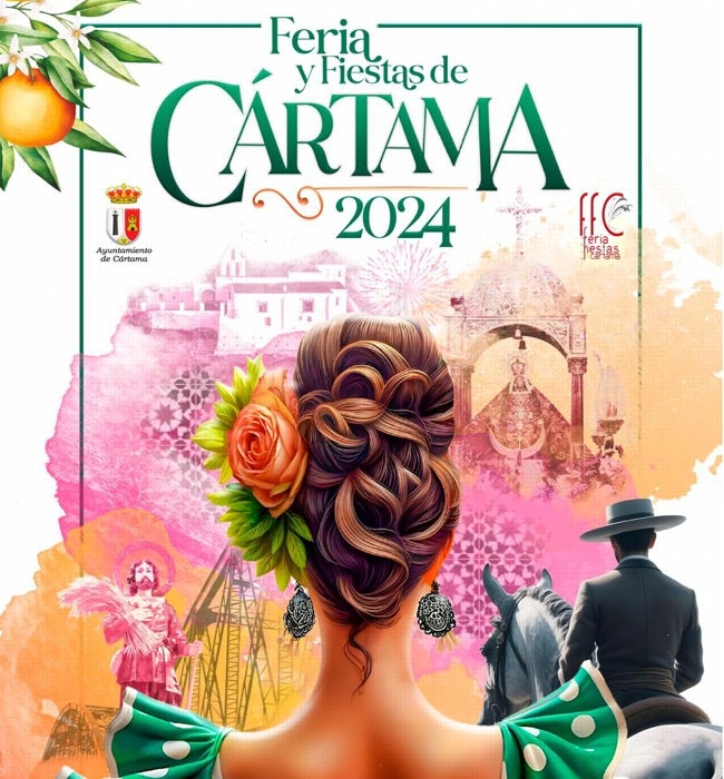 Cartel anunciador de la feria de Estación de Cártama.