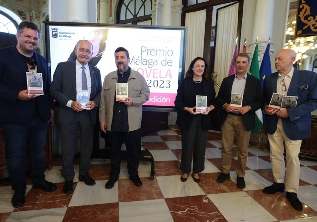 Ben Clark, Francisco de la Torre, Mario Cuenca Sandoval, Mariana Pineda, Joan Tarrida y Alfredo Taján, en la presentación.