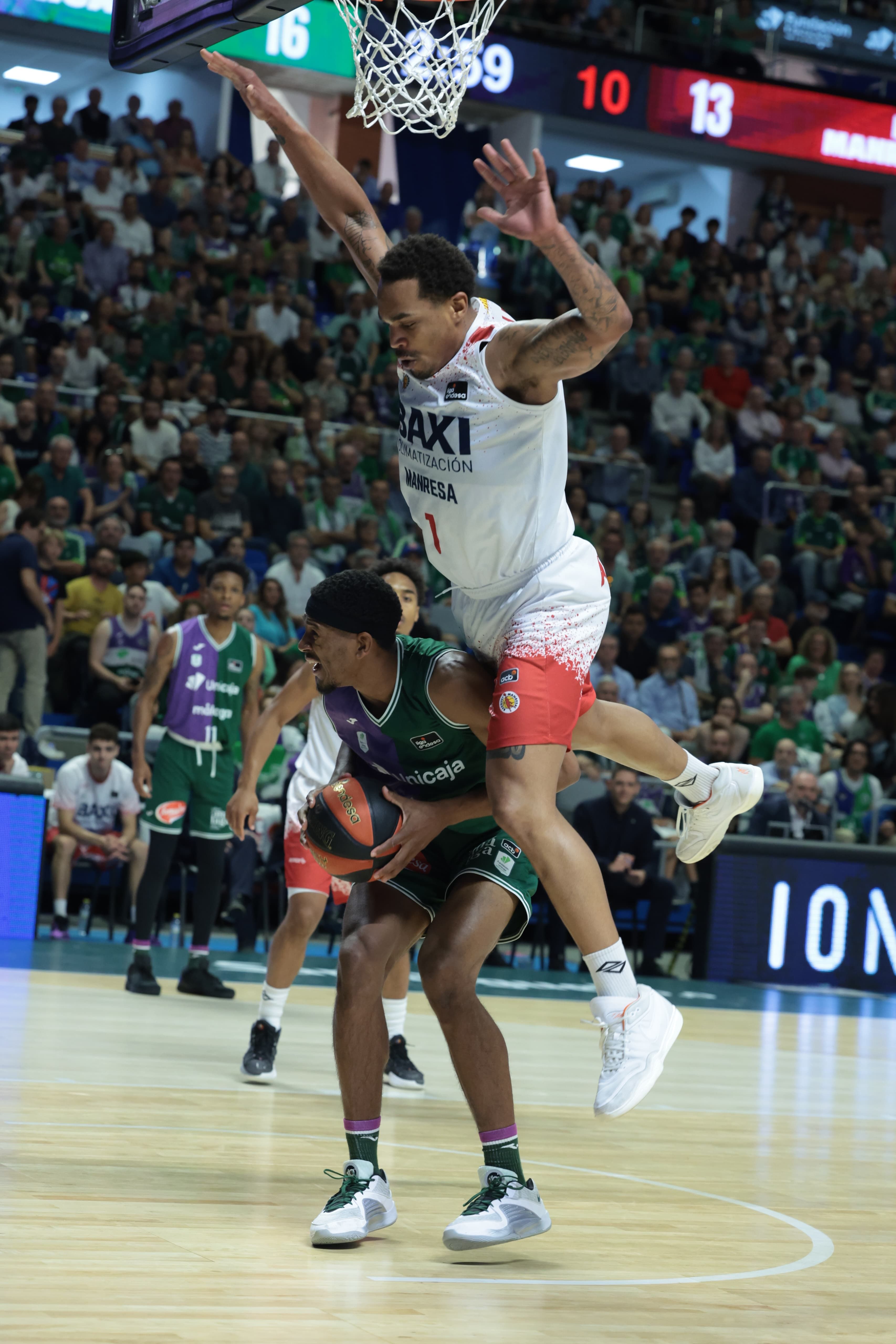 El Unicaja-Baxi Manresa del primer partido de cuartos de final, en imágenes