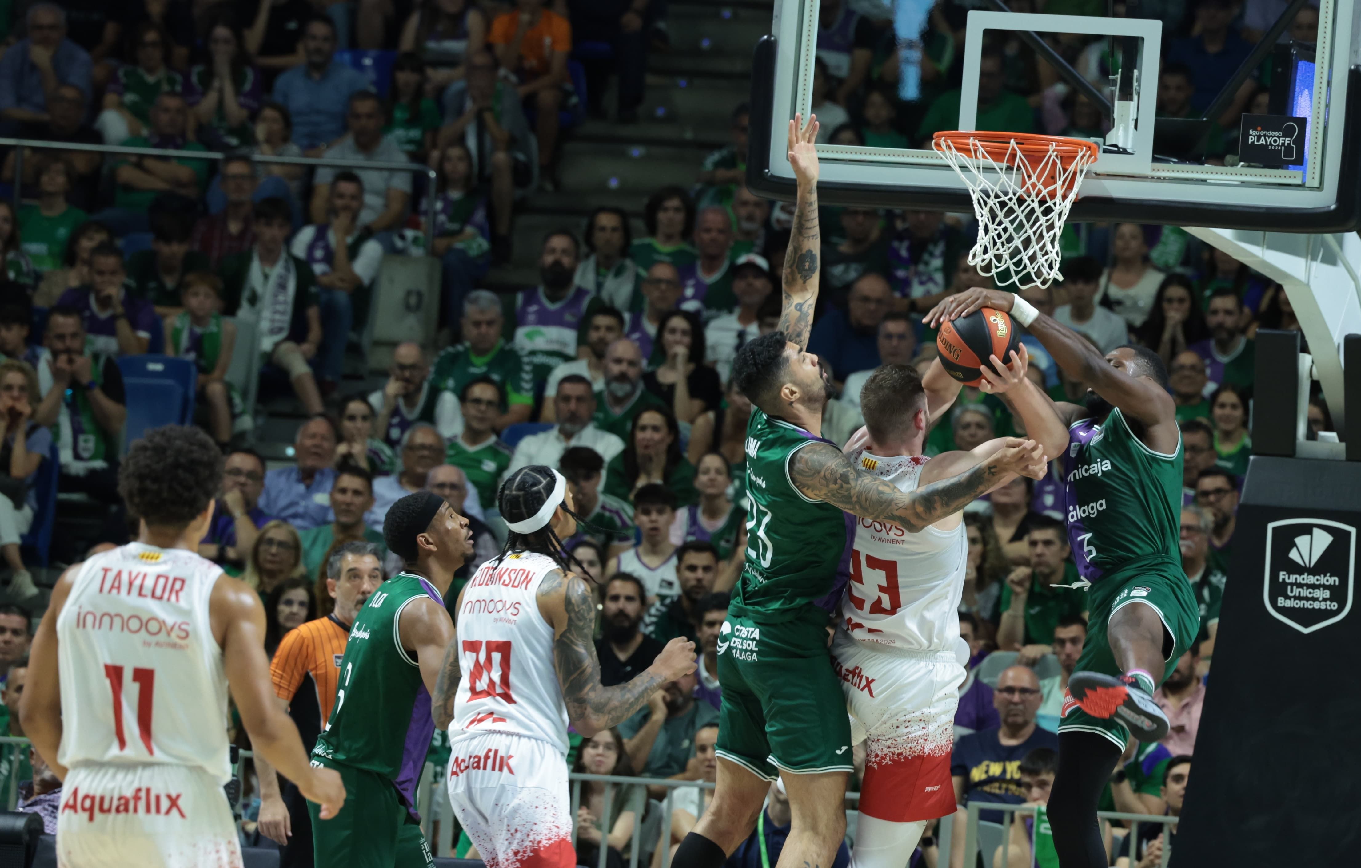 El Unicaja-Baxi Manresa del primer partido de cuartos de final, en imágenes