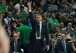 Ibon Navarro, durante el partido contra el Manresa del pasado jueves.