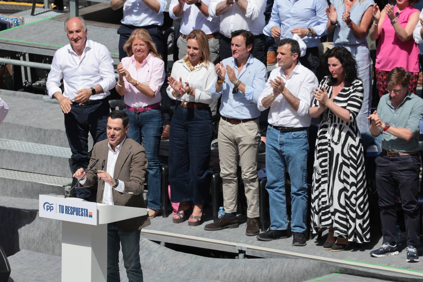 El acto de Alberto Núñez Feijóo en Málaga, en imágenes