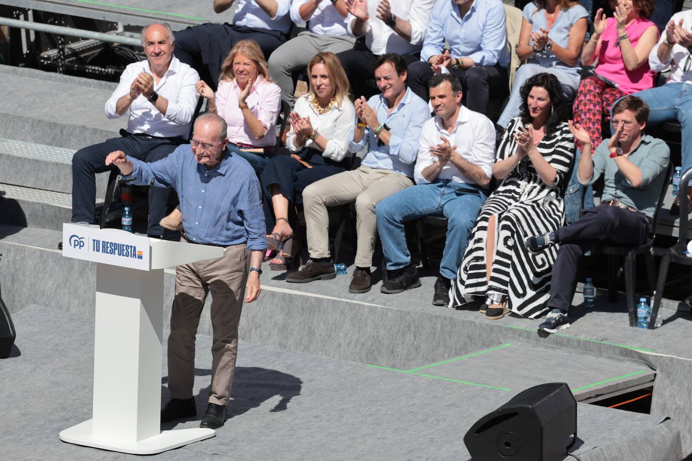 El acto de Alberto Núñez Feijóo en Málaga, en imágenes