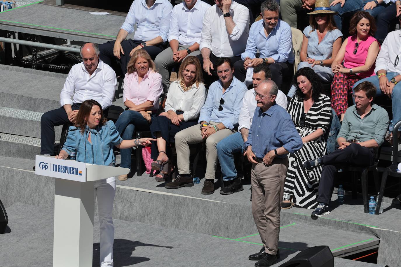 El acto de Alberto Núñez Feijóo en Málaga, en imágenes