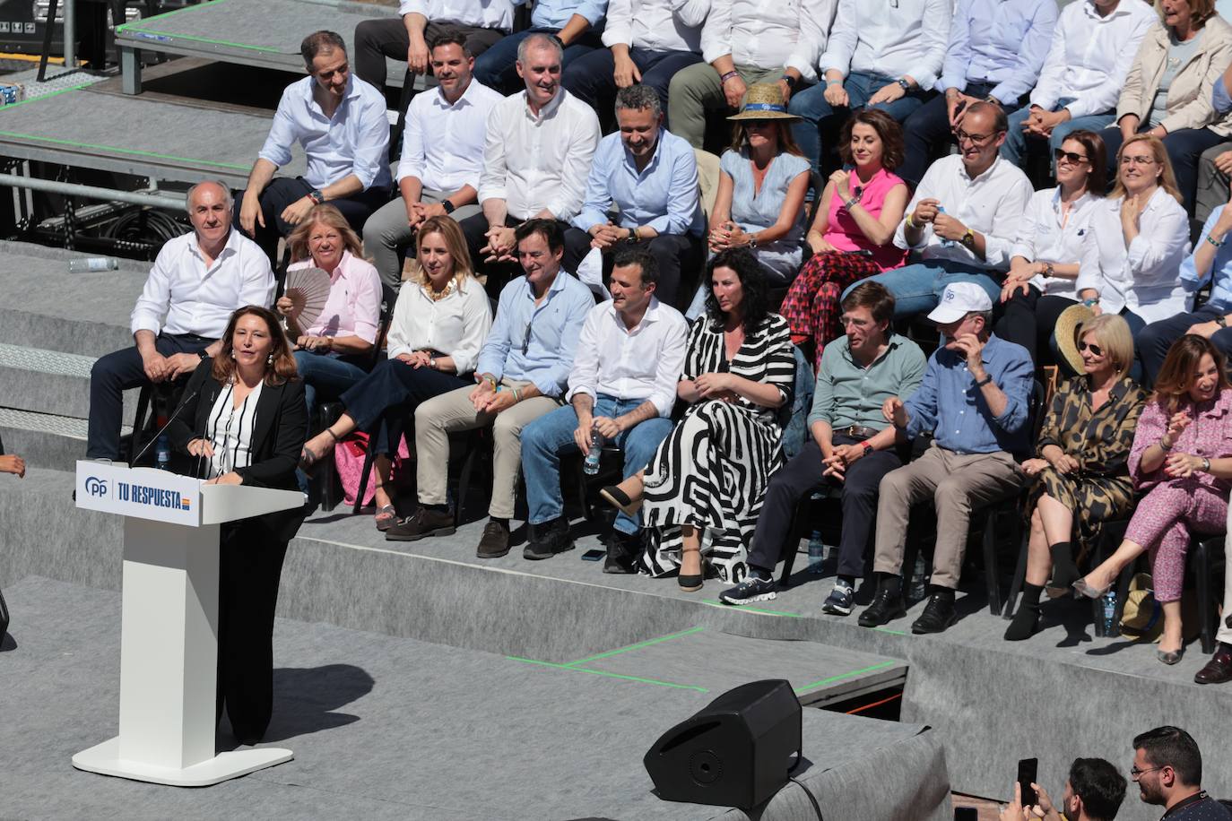 El acto de Alberto Núñez Feijóo en Málaga, en imágenes