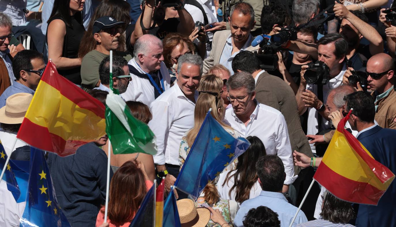 El acto de Alberto Núñez Feijóo en Málaga, en imágenes