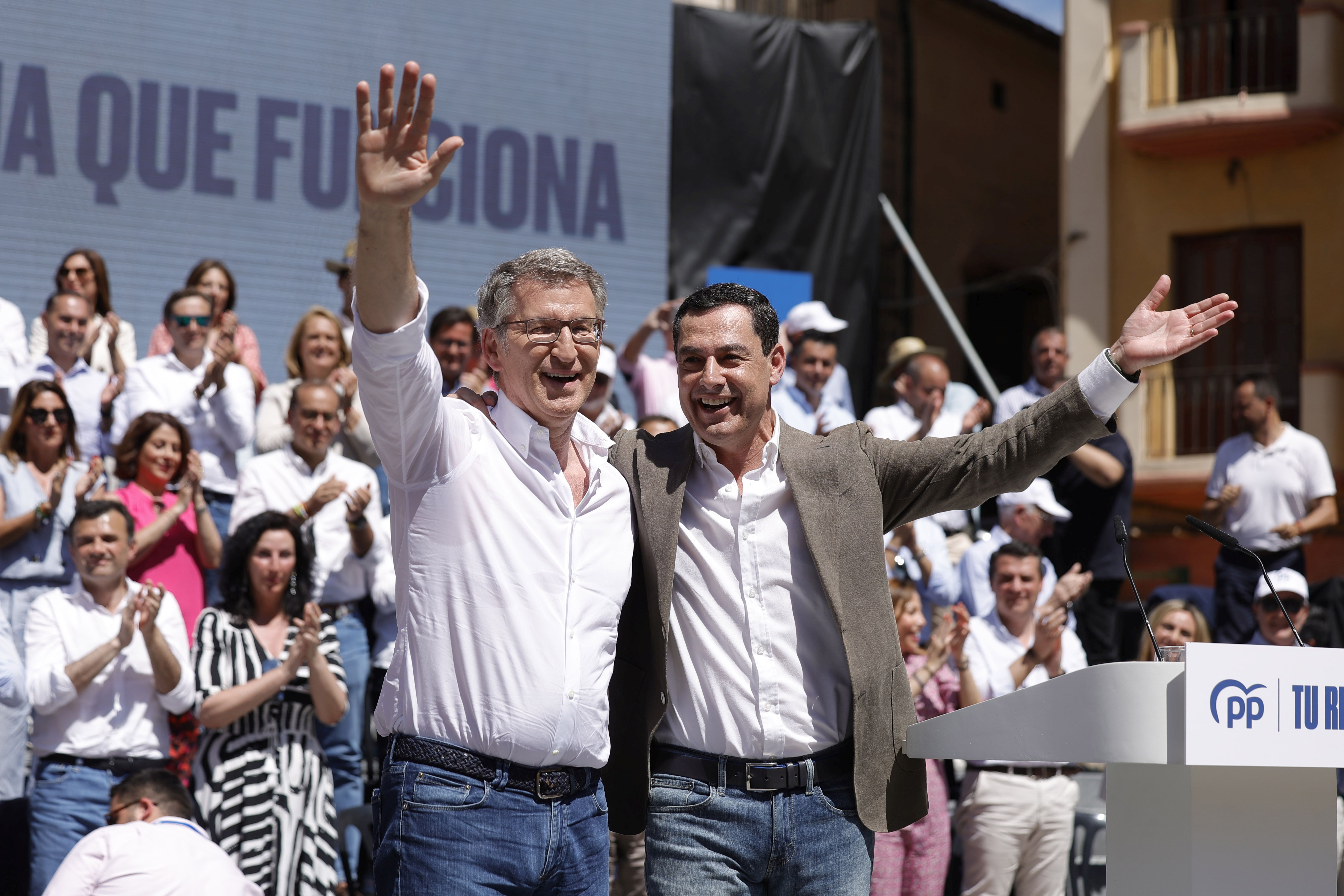 El acto de Alberto Núñez Feijóo en Málaga, en imágenes