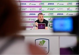 Ibon Navarro, en la rueda de prensa previa al Baxi Manresa-Unicaja.
