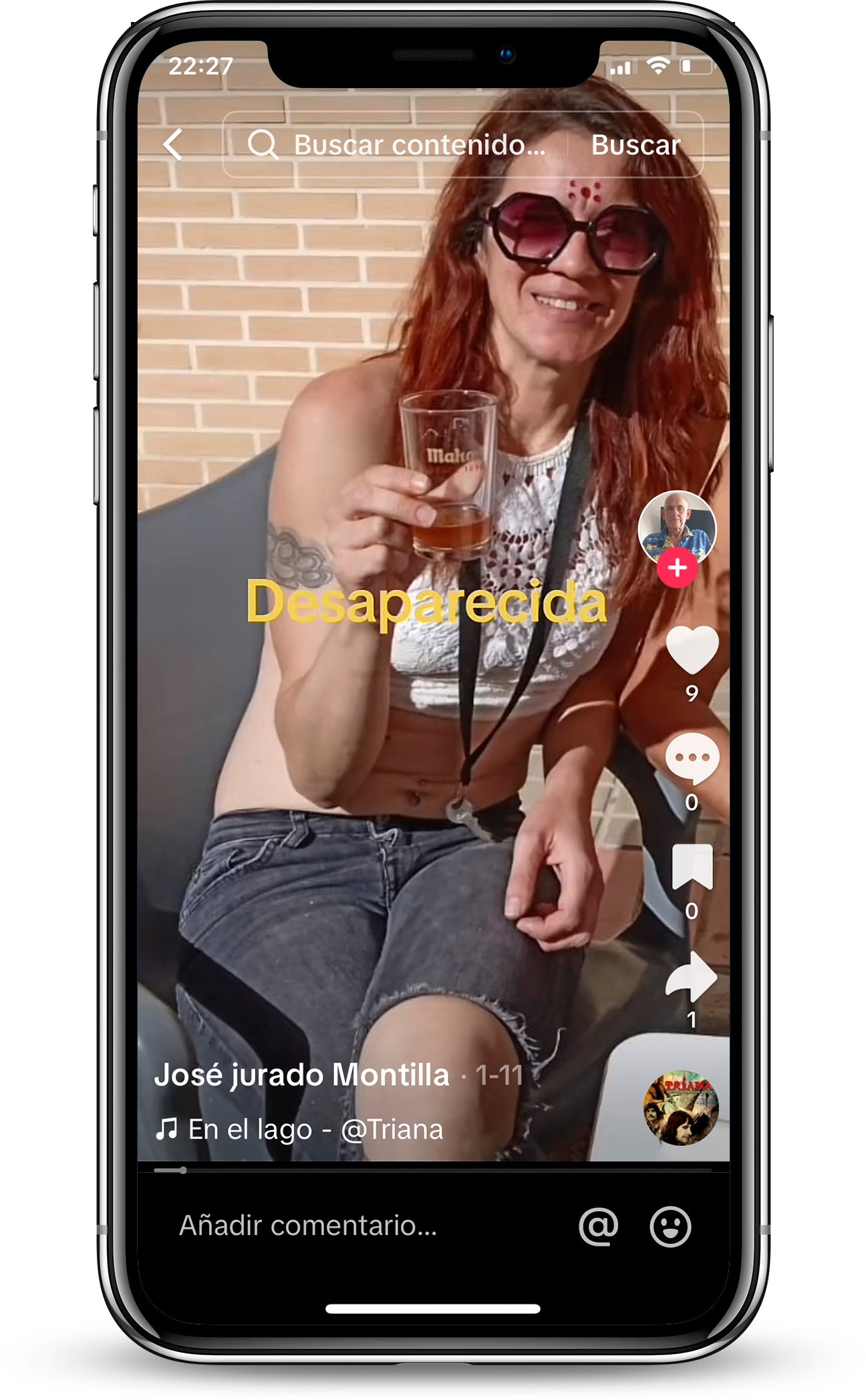 Jurado publicó en Tik Tok la desaparición de Ester.