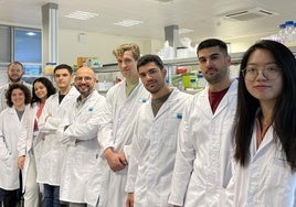 El equipo de 'bacLife' en el laboratorio del IHSM.