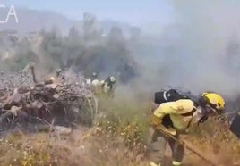 Declarado un incendio en el paraje Arroyo la Cala de Mijas