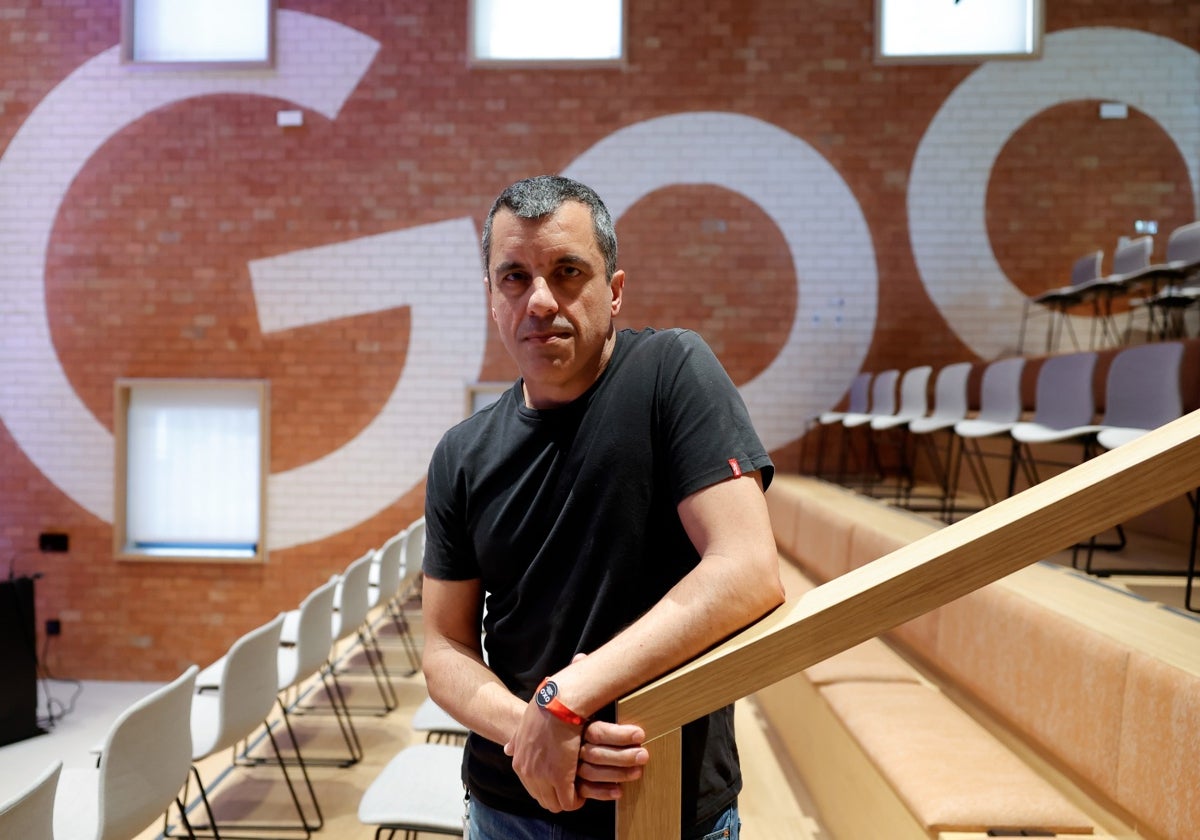 Bernardo Quintero, en el auditorio del centro de ciberseguridad de Google en Málaga.