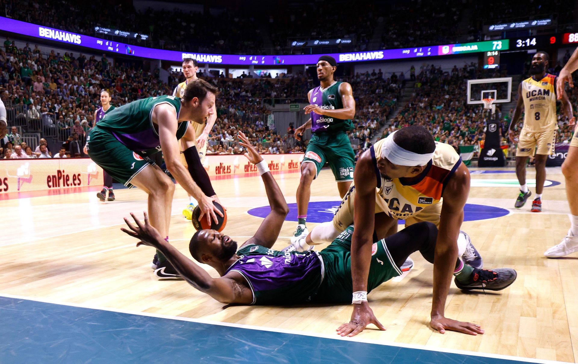 El segundo partido Unicaja- UCAM Murcia de semifinales, en imágenes