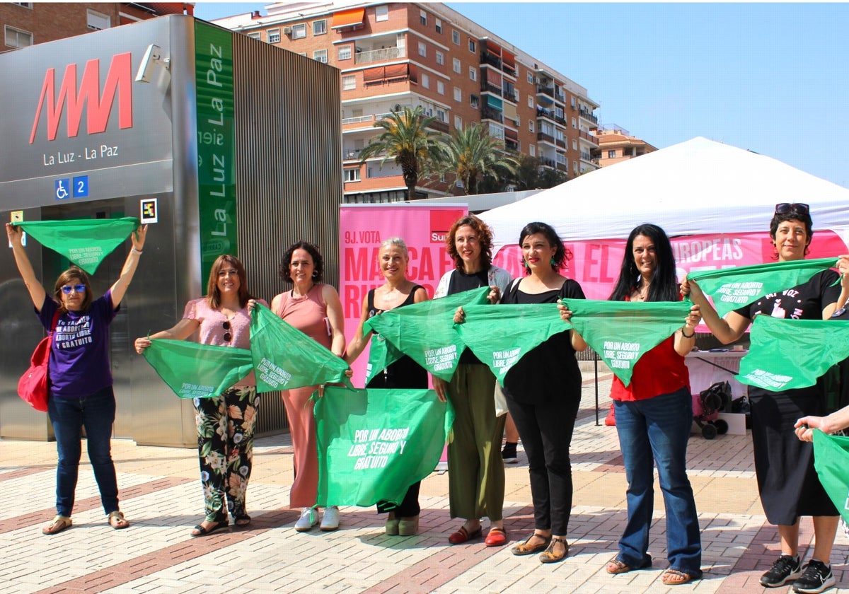 Acto de Sumar esta mañana en Málaga.