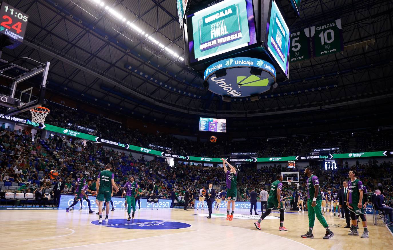 El segundo partido Unicaja- UCAM Murcia de semifinales, en imágenes