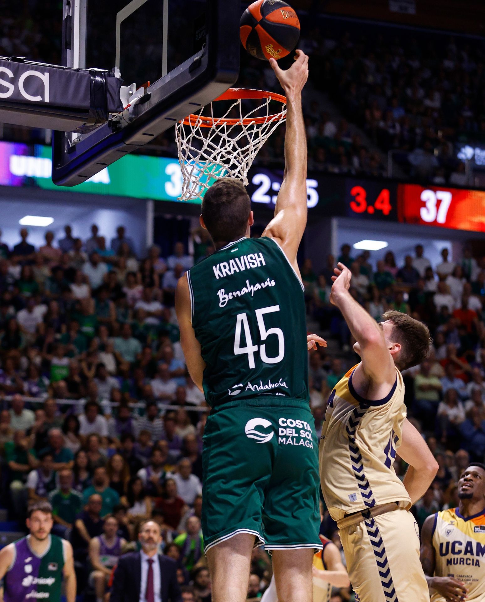El segundo partido Unicaja- UCAM Murcia de semifinales, en imágenes