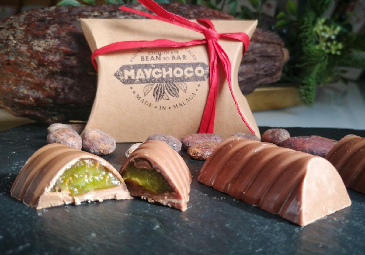 Bombón de chocolate y aguacate, un dulce pecado elaborado en Benajarafe