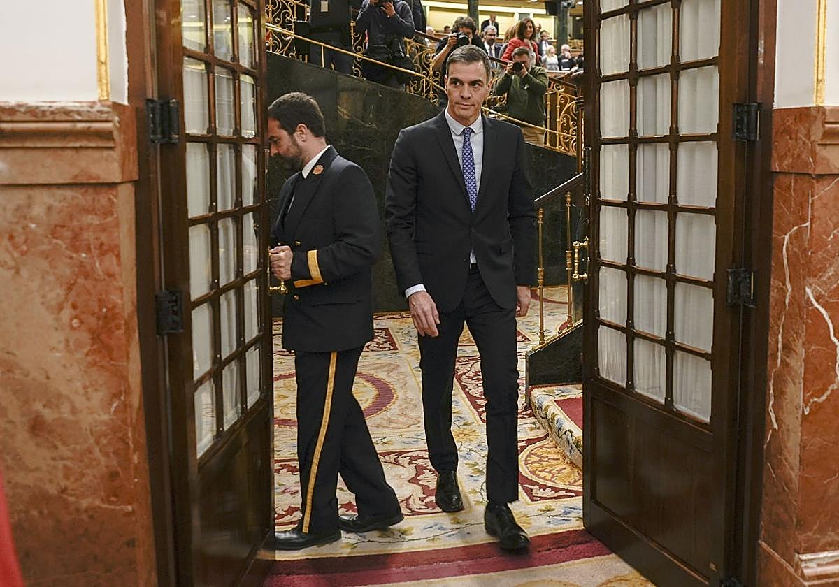 El presidente del Gobierno, esta semana en el Congreso.