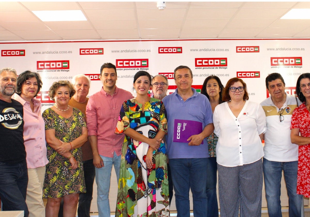 Reunión este lunes de Sumar y CCOO en Málaga.