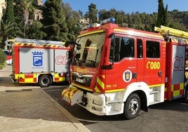 Hospitalizado un hombre de 44 años tras el incendio declarado en su casa en Málaga capital