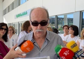 Rubira, durante un momento de la rueda de prensa.