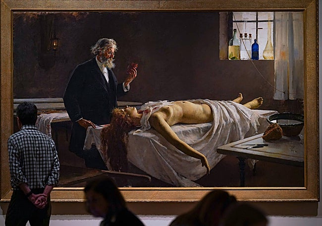 El lienzo 'Y tenía corazón', colgado en las salas temporales del Museo del Prado.