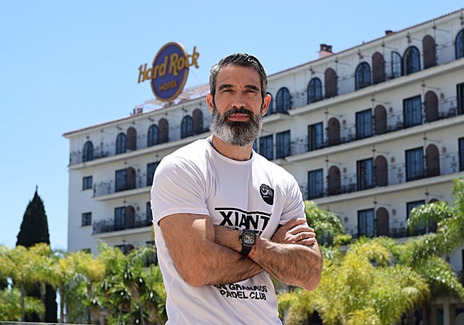 Sanz, en el Hotel Hard Rock Marbella