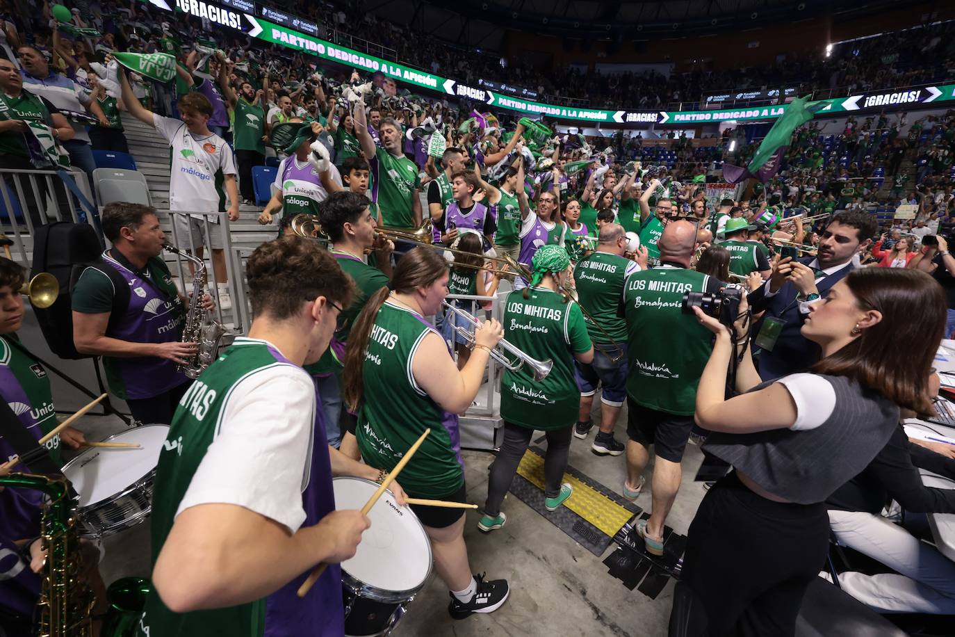 El Unicaja-UCAM Murcia, quinto partido de semifinales, en imágenes