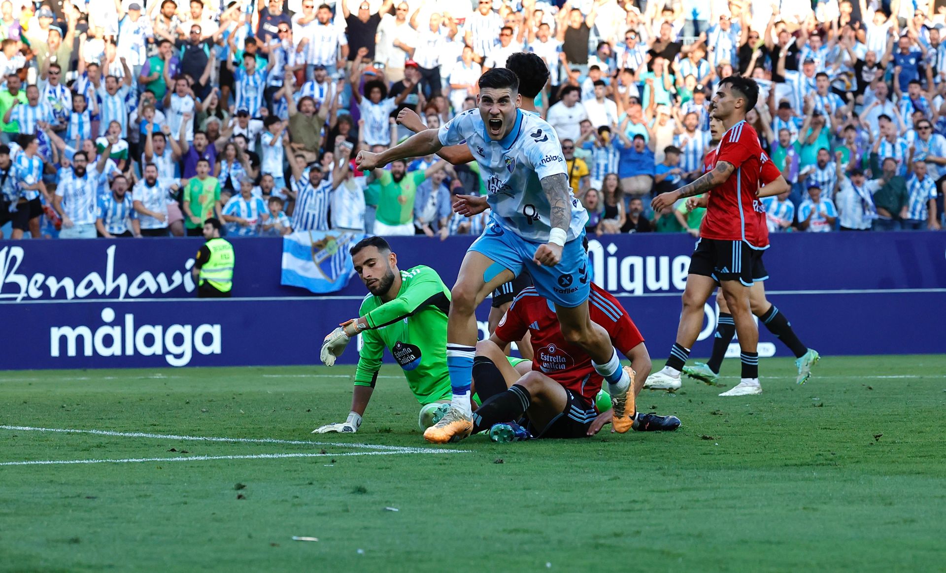 El Málaga-Celta B del &#039;playoff&#039; de ascenso, en imágenes