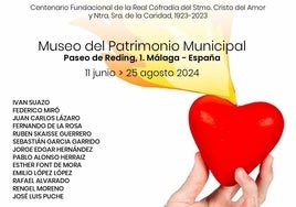 Cartel de la exposición organizada por la Cofradía del Amor.