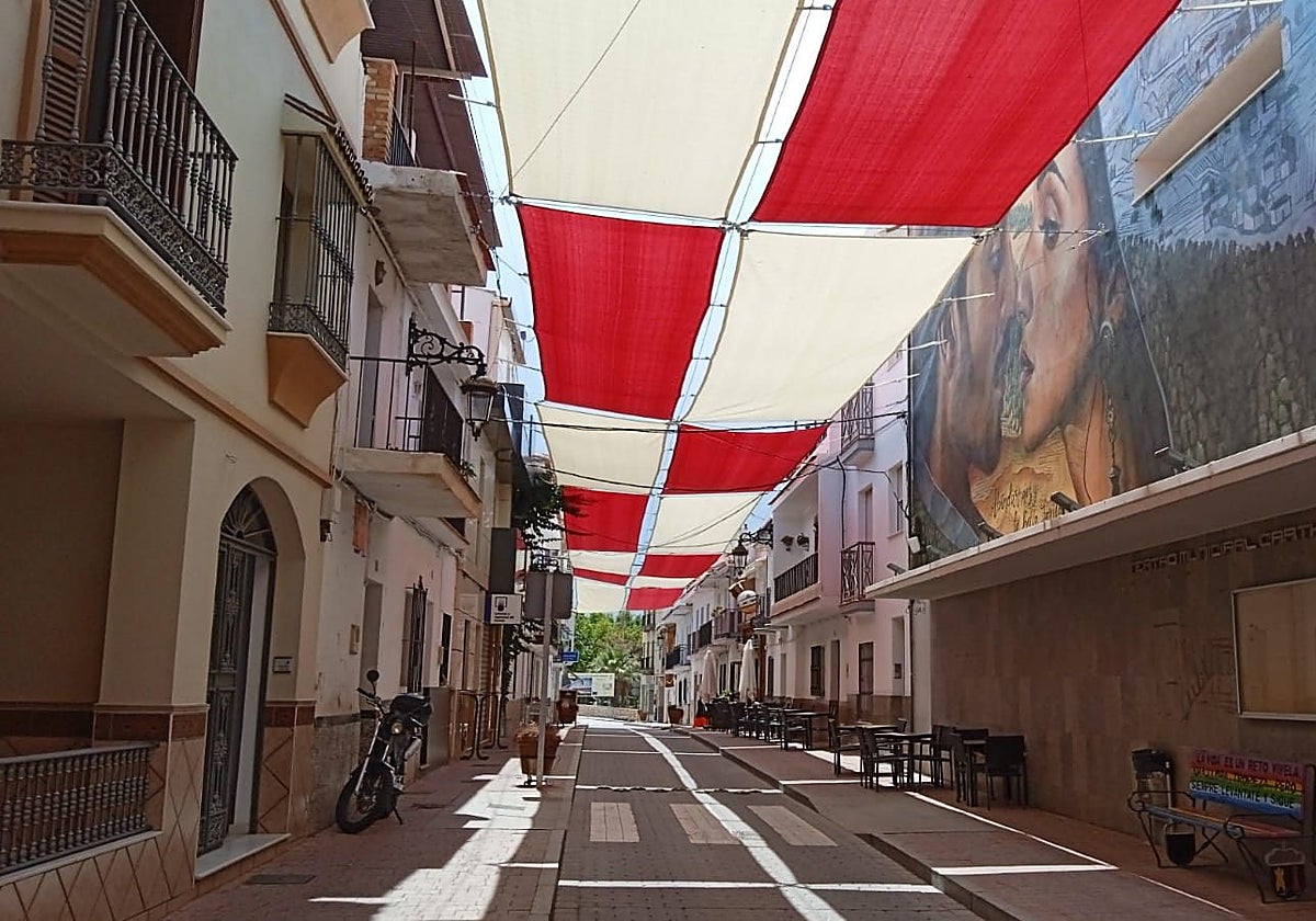 La calle Rey Juan Carlos I de Cártama.