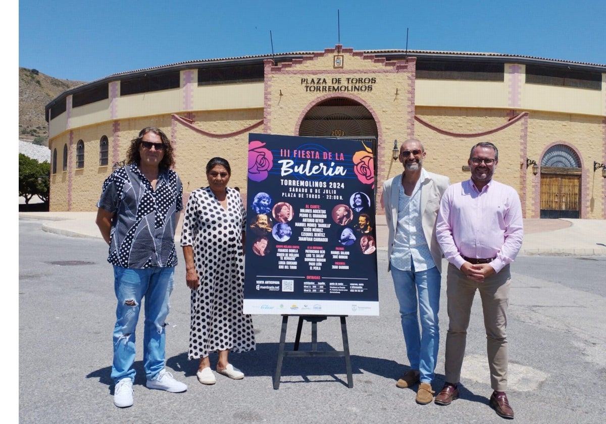 Dolores Agujetas, Pedro 'El Granaíno' y Antonio Reyes, en la Fiesta de la Bulería de Torremolinos