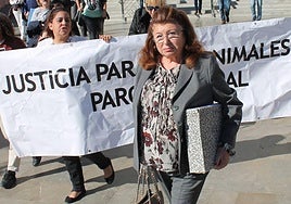 Carmen Marín, a la salida del juicio en 2016.
